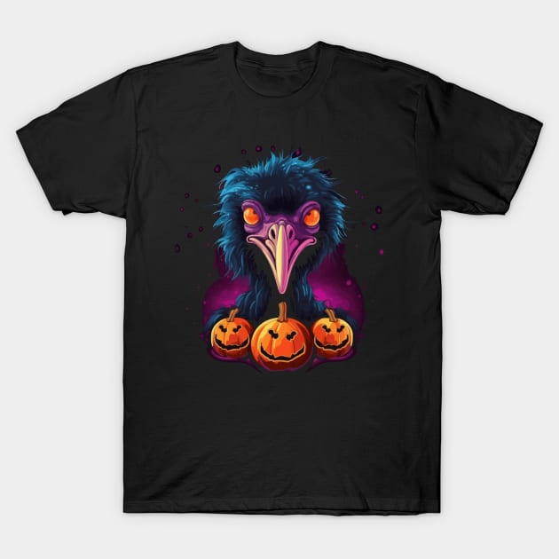 Ostrich Halloween T-Shirt by JH Mart